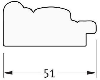 Зеркало Evoform Octagon 64х64 BY 3966 в багетной раме - Слоновая кость 51