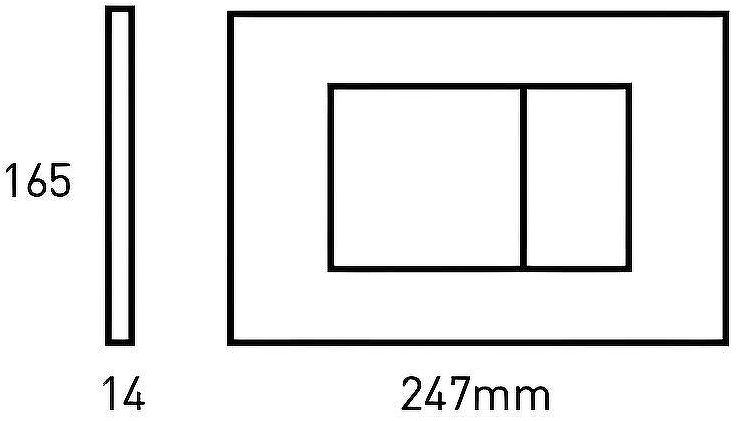 Клавиша смыва Bocchi Piave 8200-0020 Хром матовая