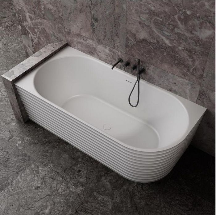 Ванна из искусственного камня Abber Stein 170x80 AS9651 L без гидромассажа