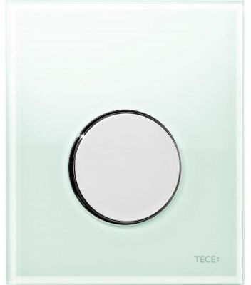 Клавиша смыва Tece Loop Urinal Glass 9242653 для писсуара Зеленая Хром глянцевый