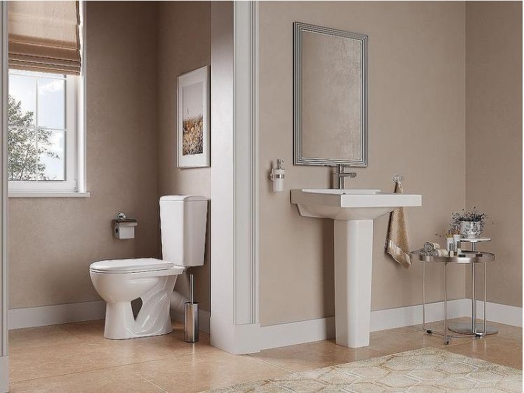 Унитаз компакт Santeri Орион 1.P403.8.S00.00B.F комфорт с бачком и сиденьем