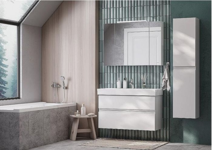Тумба под раковину Roca Oleta 100 A857641501 подвесная Белая матовая