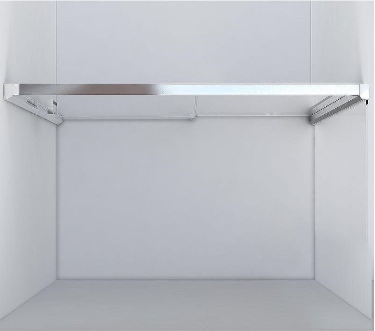 Душевая дверь Vincea Lugano 130 VDS-1L130CLGM-1 профиль Вороненая сталь стекло прозрачное