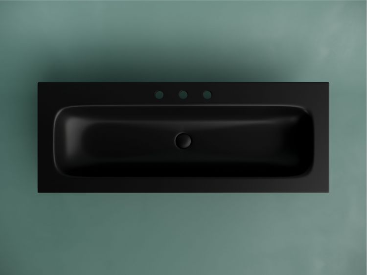 Раковина мебельная CERAMICANOVA Grace прямоугольная 1210x457x137 мм, с 3 мя отверстиями под смеситель, цвет черный матовый, CN7024MB, CN7024MB Раковина мебельная CERAMICANOVA Grace прямоугольная 1210x457x137 мм, с 3 мя отверстиями под смеситель, цвет черный матовый, CN7024MB, CN7024MB
