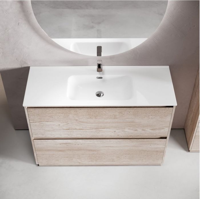 Тумба напольная под раковину SANCOS Libra Floor, дуб галифакс натуральный 1190х450х840 мм, LB120F-1EG