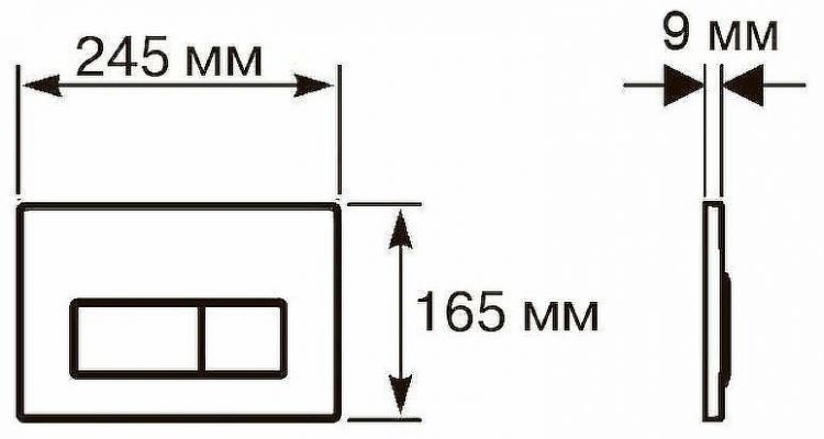 Инсталляция WellWant Standart 50 WWISI111BB для унитаза с Черной матовой клавишей смыва Инсталляция WellWant Standart 50 WWISI111BB для унитаза с Черной матовой клавишей смыва