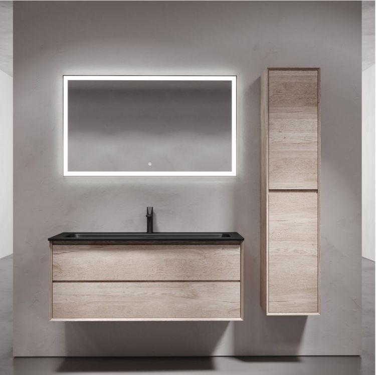 Тумба подвесная SANCOS под раковину Marmi 2.0, дуб галифакс натуральный 1195х445х520, MR2.0120EG