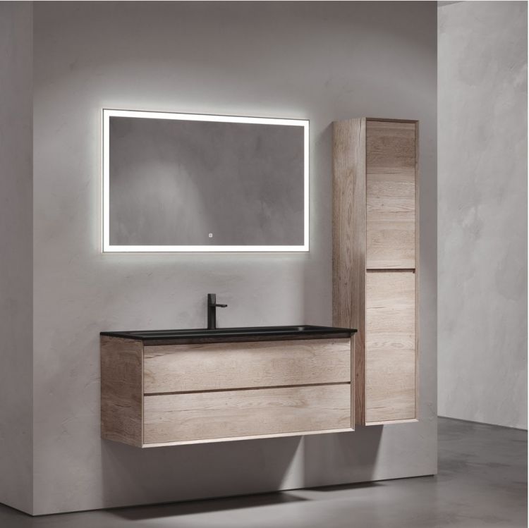 Тумба подвесная SANCOS под раковину Marmi 2.0, дуб галифакс натуральный 1195х445х520, MR2.0120EG