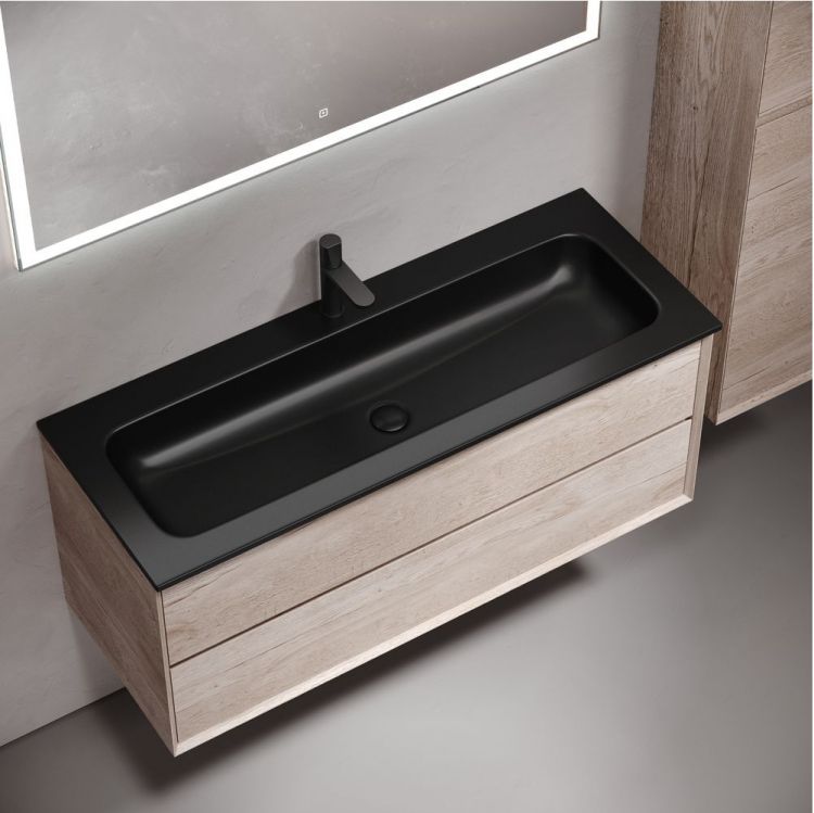 Тумба подвесная SANCOS под раковину Marmi 2.0, дуб галифакс натуральный 1195х445х520, MR2.0120EG