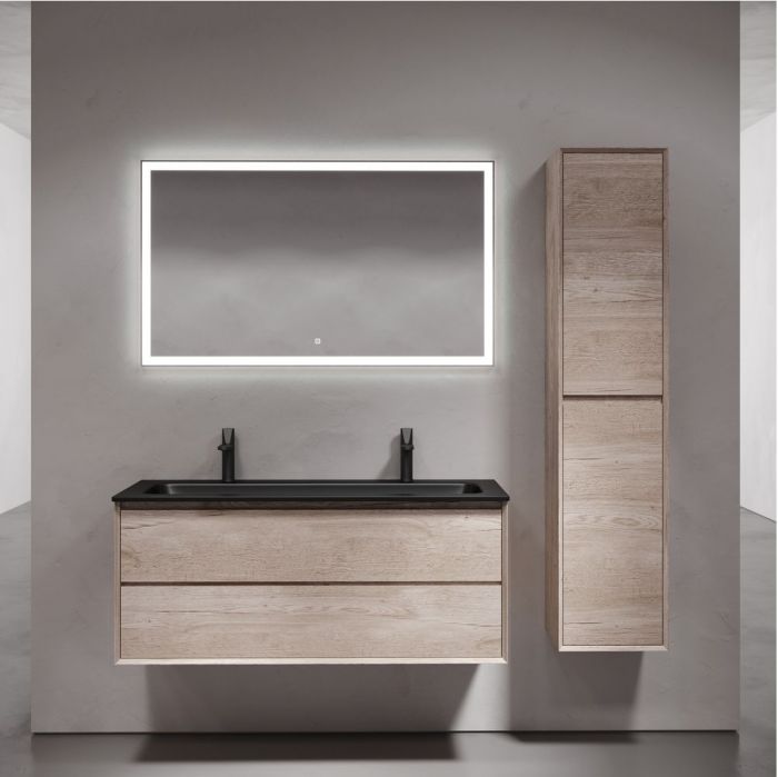 Тумба подвесная SANCOS под раковину Marmi 2.0, дуб галифакс натуральный 1195х445х520, MR2.0120EG