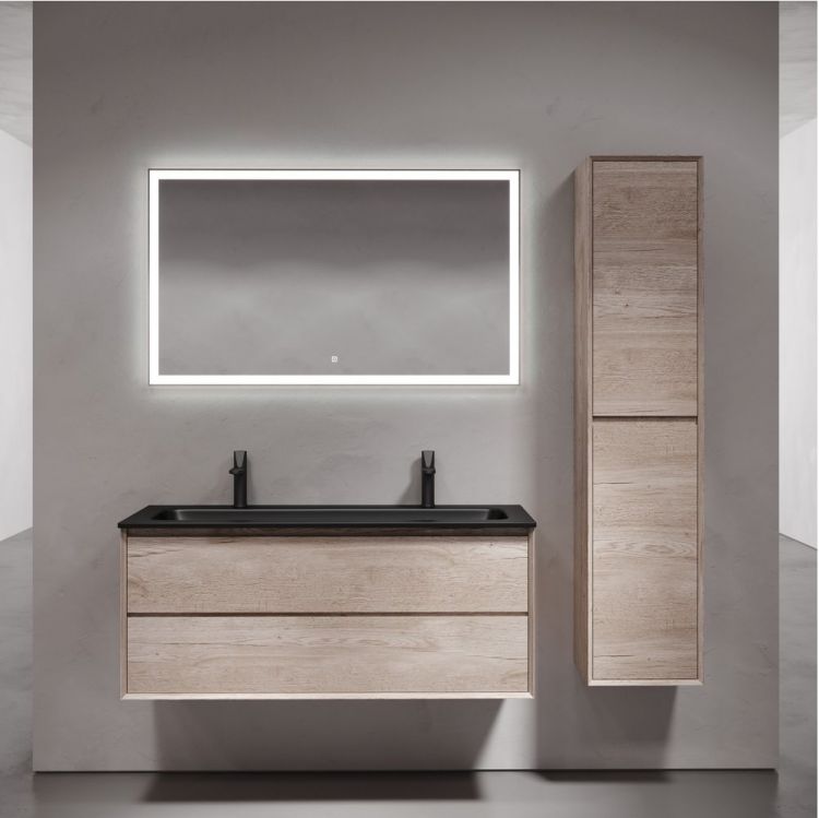 Тумба подвесная SANCOS под раковину Marmi 2.0, дуб галифакс натуральный 1195х445х520, MR2.0120EG