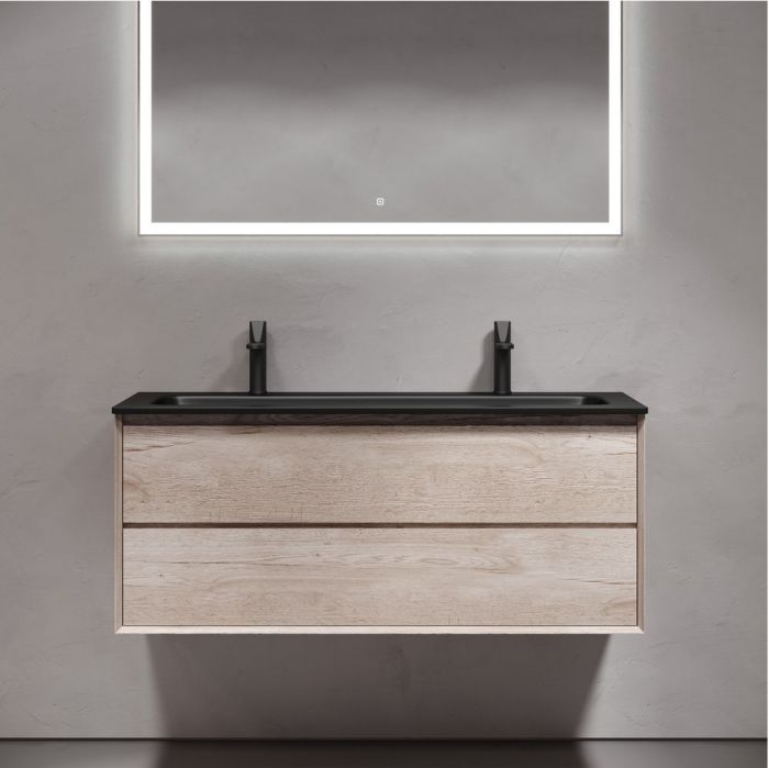 Тумба подвесная SANCOS под раковину Marmi 2.0, дуб галифакс натуральный 1195х445х520, MR2.0120EG