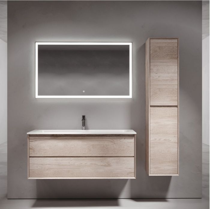 Тумба подвесная SANCOS под раковину Marmi 2.0, дуб галифакс натуральный 1195х445х520, MR2.0120EG