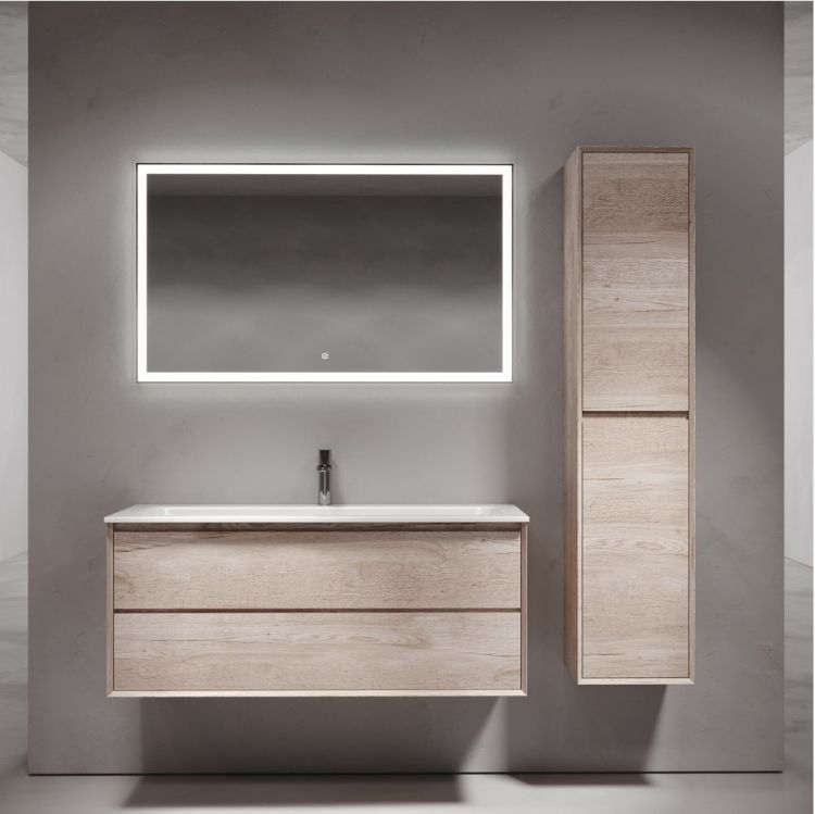 Тумба подвесная SANCOS под раковину Marmi 2.0, дуб галифакс натуральный 1195х445х520, MR2.0120EG