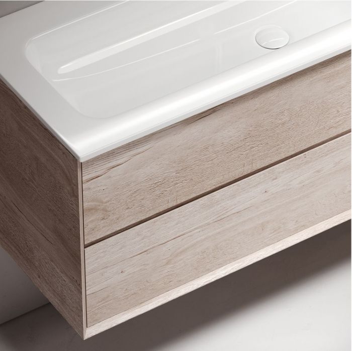 Тумба подвесная SANCOS под раковину Marmi 2.0, дуб галифакс натуральный 1195х445х520, MR2.0120EG