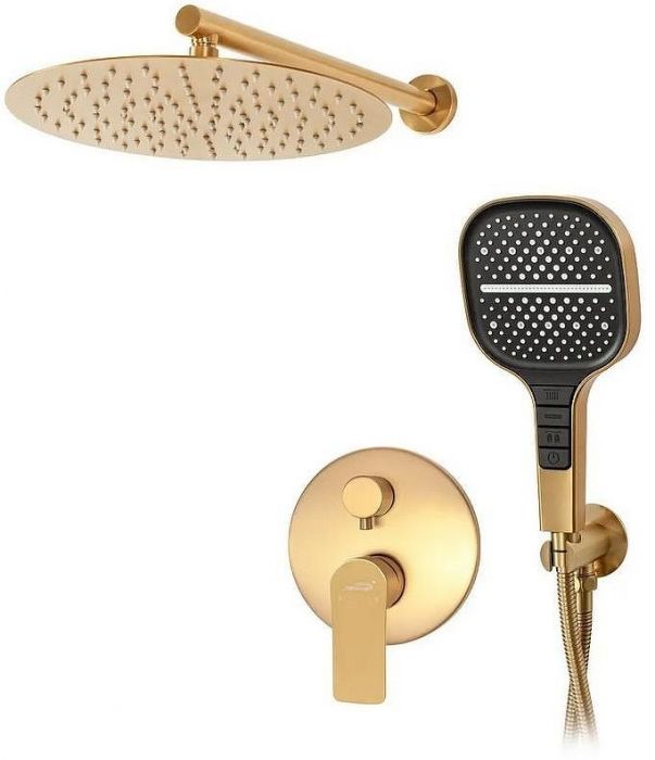 Душевая система Hansberge H6090MG Золото матовое