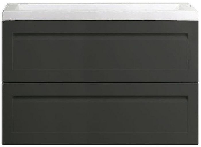 Тумба под раковину Art&Max AM-Platino-900-2C-SO-GM подвесная Серый матовый