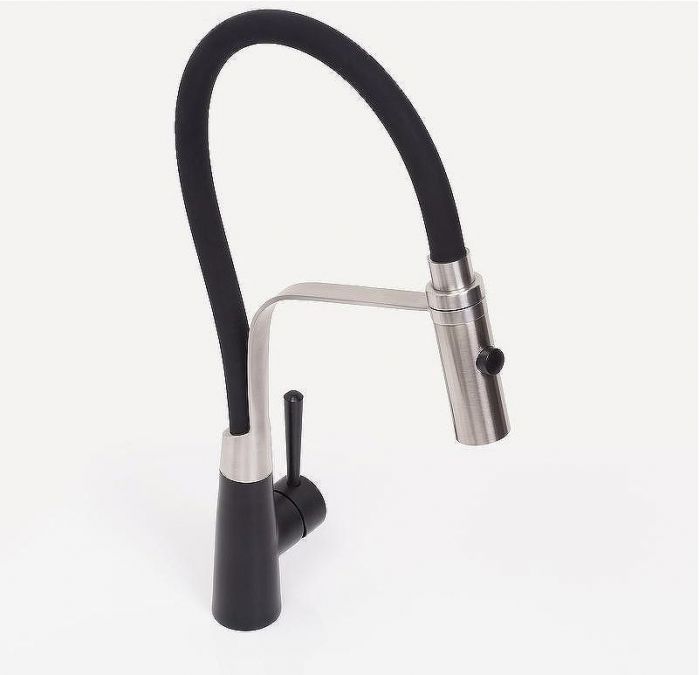 Смеситель для кухни WasserKRAFT A8417 Нержавеющая сталь Черный