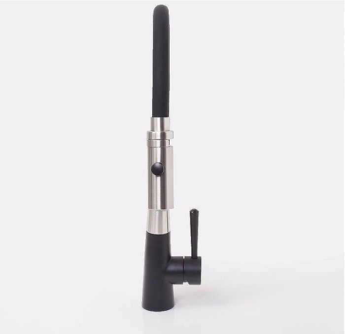 Смеситель для кухни WasserKRAFT A8417 Нержавеющая сталь Черный