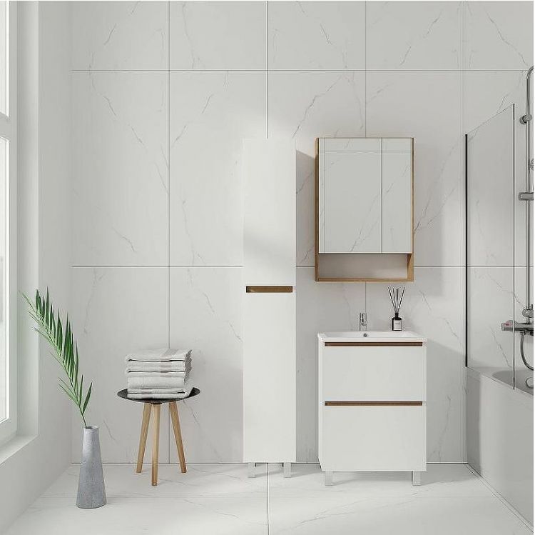 Тумба под раковину VIANT Мальта 60 VMAL60CO-T2Y Белая Дуб Вотан Тумба под раковину VIANT Мальта 60 VMAL60CO-T2Y Белая Дуб Вотан