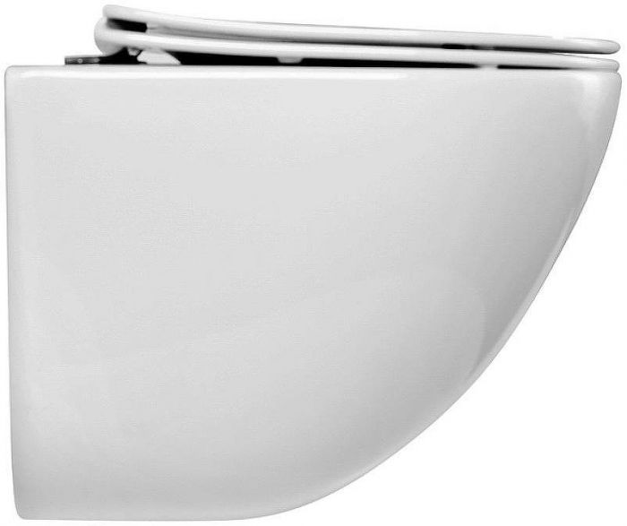 Комплект унитаза с инсталляцией BelBagno Amanda BB051CHR/BB051SC/BB002-80/BB005-PR-CHROME с сиденьем Микролифт и клавишей смыва Хром глянцевый