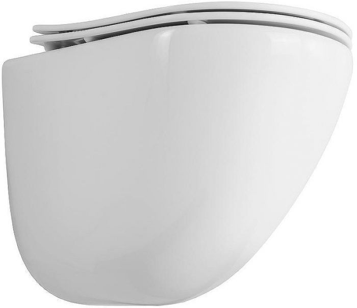 Комплект унитаза с инсталляцией BelBagno Amanda BB051CHR/BB051SC/BB002-80/BB005-PR-CHROME с сиденьем Микролифт и клавишей смыва Хром глянцевый