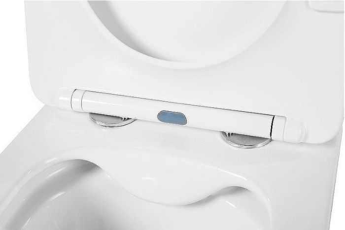 Комплект унитаза с инсталляцией BelBagno Amanda BB051CHR/BB051SC/BB002-80/BB005-PR-CHROME с сиденьем Микролифт и клавишей смыва Хром глянцевый