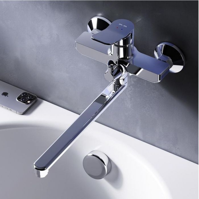 Смеситель для ванны AM.PM X-Joy F85A90000 универсальный Хром