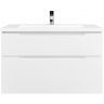 Тумба под раковину Jorno Puro 100 Pro.01.100/P/W/JR подвесная Белая