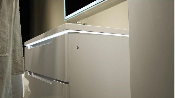 Тумба под раковину Jorno Puro 100 Pro.01.100/P/W/JR подвесная Белая