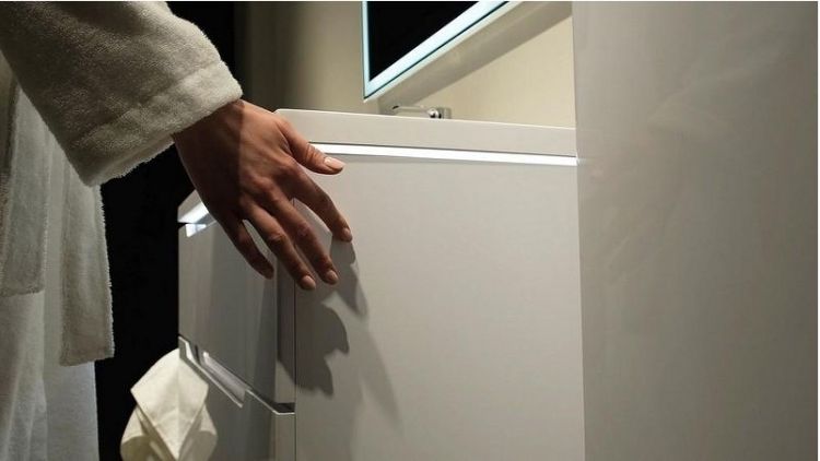 Тумба под раковину Jorno Puro 100 Pro.01.100/P/W/JR подвесная Белая