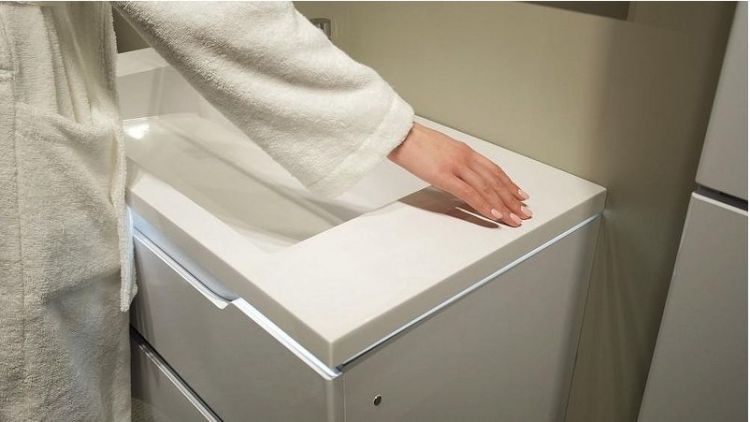 Тумба под раковину Jorno Puro 100 Pro.01.100/P/W/JR подвесная Белая