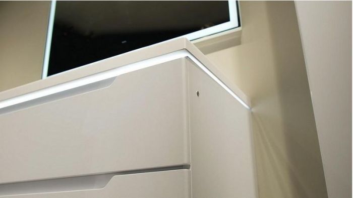 Тумба под раковину Jorno Puro 100 Pro.01.100/P/W/JR подвесная Белая