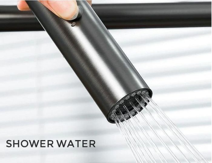 Смеситель для кухни Gappo G4398-51 Графит Черный