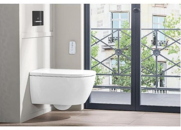 Унитаз биде Villeroy&Boch ViClean-L V0E100R1 подвесной с сиденьем Микролифт