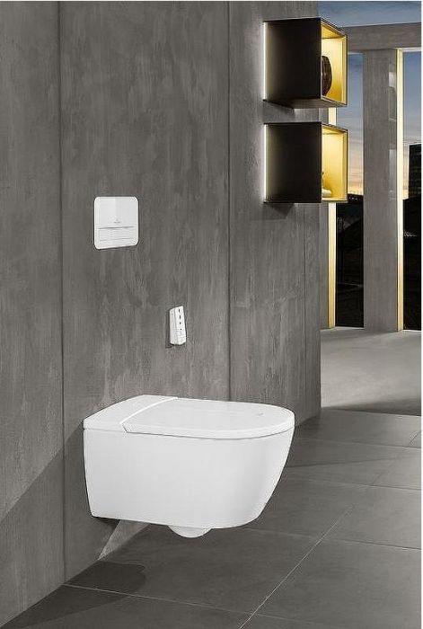 Унитаз биде Villeroy&Boch ViClean-L V0E100R1 подвесной с сиденьем Микролифт