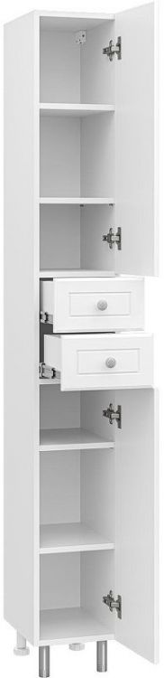 Шкаф пенал Misty Мисти 26 R Э-05026-01НжП Белый