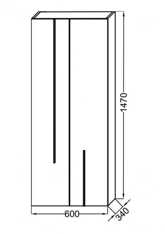 Шкаф-пенал Jacob Delafon Nouvelle Vague EB3048-G1C Шкаф-пенал Jacob Delafon Nouvelle Vague EB3048-G1C