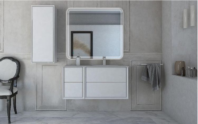 Тумба Cezares Bellagio 35 54717 подвесная Bianco Opaco