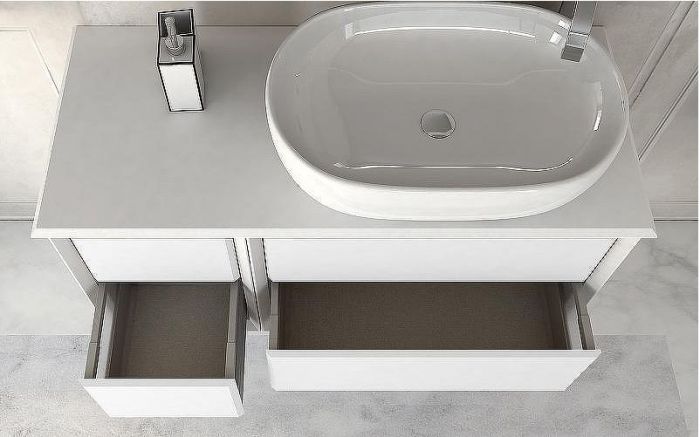 Тумба Cezares Bellagio 35 54717 подвесная Bianco Opaco