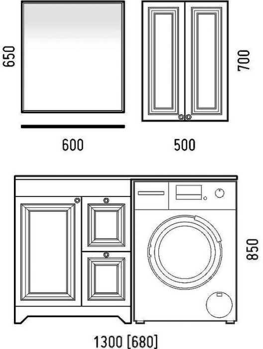 Подвесной шкаф Corozo Леон 50 SD-00000775 Белый