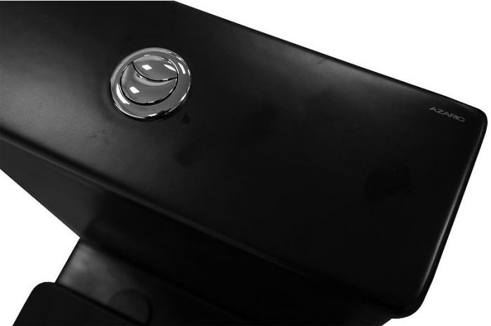 Унитаз компакт Azario Black Queen AZ-8380 цвет Белый с бачком и сиденьем Микролифт