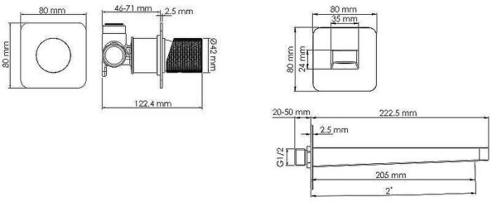 Смеситель для раковины WasserKRAFT Schunter A8251.308 Золото матовое