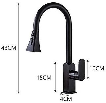 Смеситель для кухни Ekko E6003-21 цвет Темно-серый