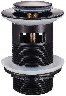 Донный клапан Raglo R600.05.06 click-clack Черный матовый