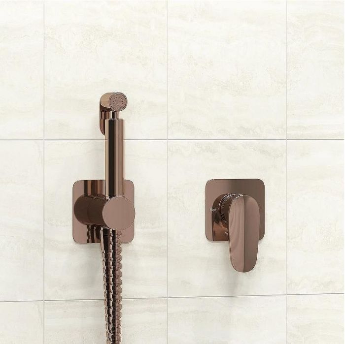 Гигиенический душ со смесителем WasserKRAFT Asphe A7751.290.292.335 Розовое золото