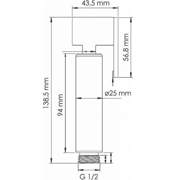 Гигиенический душ со смесителем WasserKRAFT Asphe A7751.290.292.335 Розовое золото