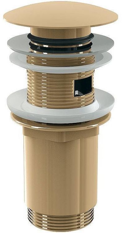 Донный клапан Alcaplast A392-G-P click-clack Золото глянец