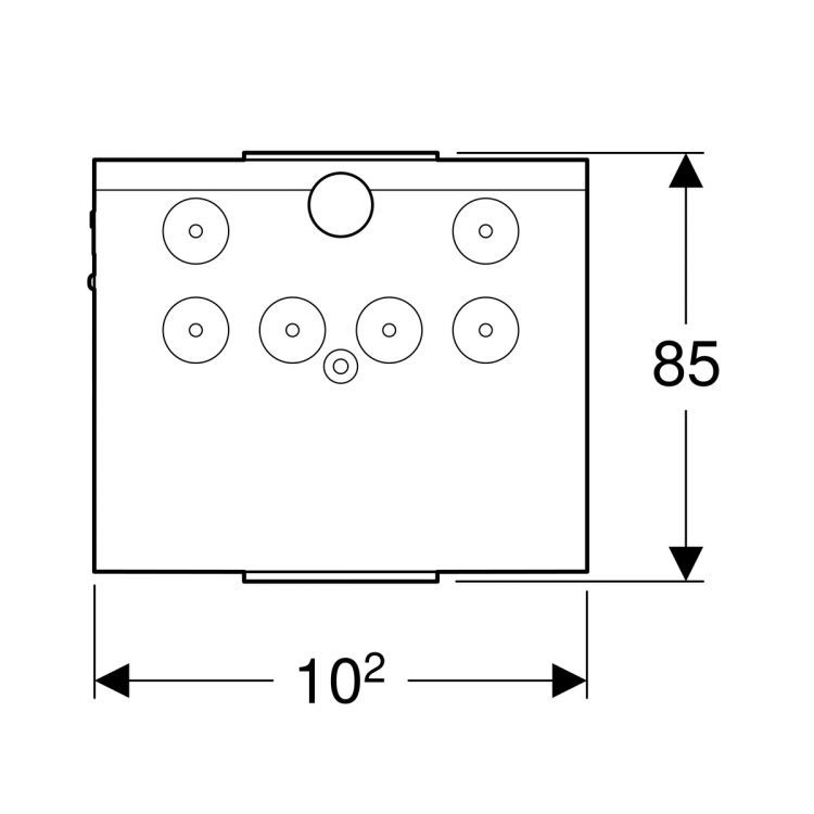 Подсветка Geberit для высоких шкафчиков, 85 х 10 х 102 мм