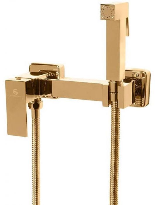 Гигиенический душ со смесителем Grocenberg GB101NGO Золото